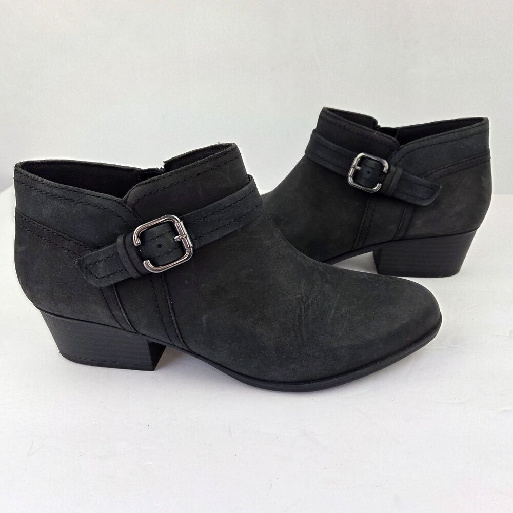 Clarks Adreena Mid Ankle Boots Black Size 9.5